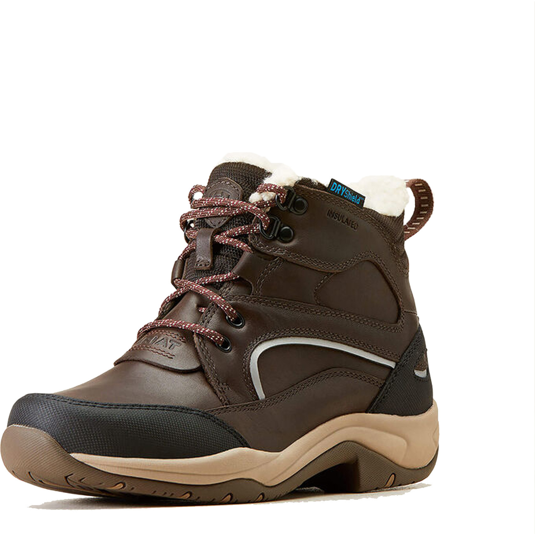 2025 Ariat Womens Telluride Wasserdicht Isoliert Stiefel 10046974 - Dark Brown